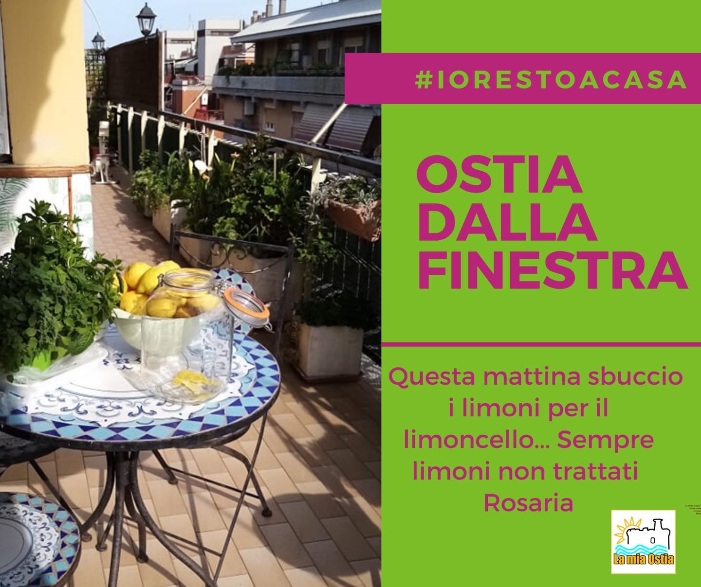 Ostia dalla finestra: mese di maggio